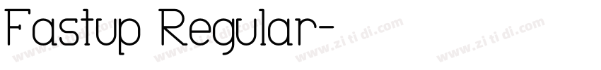 Fastup Regular字体转换